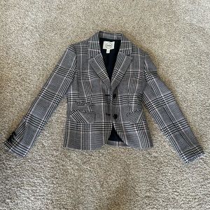 Plaid Checkered Blazer (0P)
